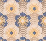 A.S. Création Retro Chic Vliesbehang Bloemen Beige Bruin Blauw Geel Oranje 63cm x 8.5m