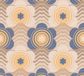 A.S. Création Retro Chic Vliesbehang Bloemen Beige Bruin Blauw Geel Oranje 63cm x 8.5m
