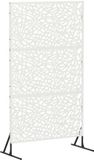 vidaXL Privacyscherm 100 x 50 x 180 cm Staal Wit