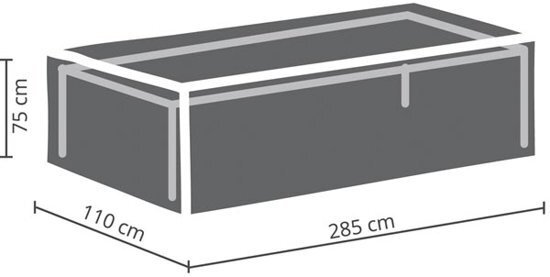 Maxx Tuintafel beschermhoes - 285 x 110 x 75 cm - rechthoekig