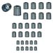 30 x eindkappen voor motorfiets, fiets, 5,5 mm, 6 mm, 7 mm, universeel, motorfiets, doe-het-zelf, 30 stuks