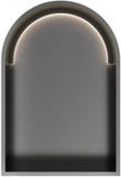 Hotbath &More Inbouwnis Toogmodel - 452 x 30 x 10 cm - met LED-verlichting - Geborsteld Gunmetal PVD