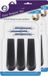 DID Deurstoppers/deurwiggen - Set van 6x stuks - Zwart - Rubber