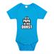 Bellatio Decorations Papa ik heb dorst tekst baby rompertje blauw jongens - Kraamcadeau/babyshower cadeau - Babykleding 56