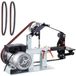 Bolt Edge VEVOR Bandschuurmachine 5,08 x 208,28 cm Band- en schijfschuurmachine Combo Band- en schijfschuurmachine, 2800 tpm Band- en schijfschuurmachine, PH 427 x 30,5 cm Rubberen contactschijfstandaard Band- en schijfschuurmachine
