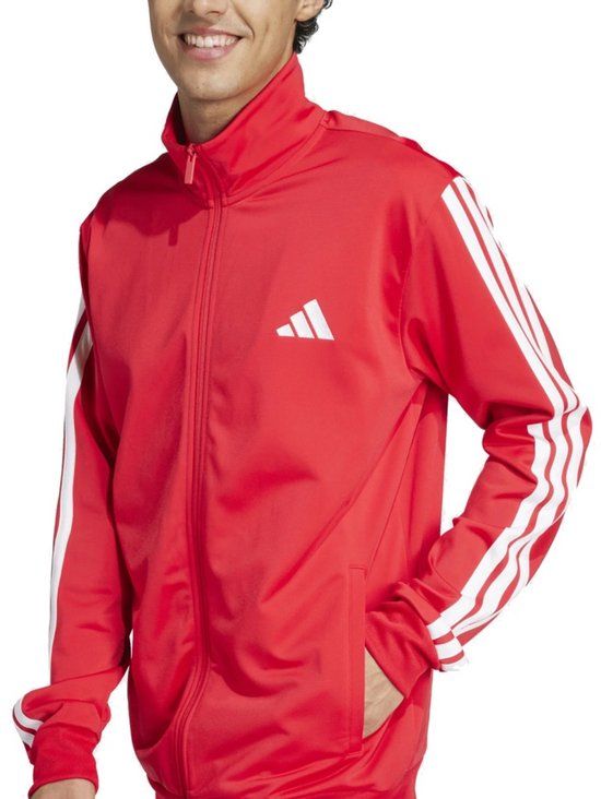 Adidas Sportswear Basic 3 Stripes Tricot Trainingspak Rood L