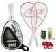 Speedminton Speedminton set S400 2013, zilver/rood/zwart, 400091