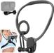 Magnetische nekbandhouder voor smartphones, geschikt voor POV-videografie, met trillingsdempende borstbandhouder, compatibel met de iPhone 12-, 13-, 14- en 15-series, kleur: grijs