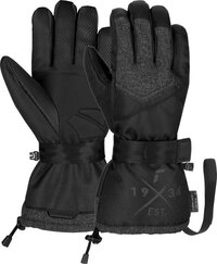 Reusch Base Plate Junior snowboard handschoenen zwart dessin - Maat 4 - Herfst/Winter