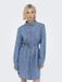 ONLY - ONLKOKO SEGVIGNY BELT LS DNM DRESS - Meisjes - Maxi jurken - S - Katoen - Medium Blue Denim
