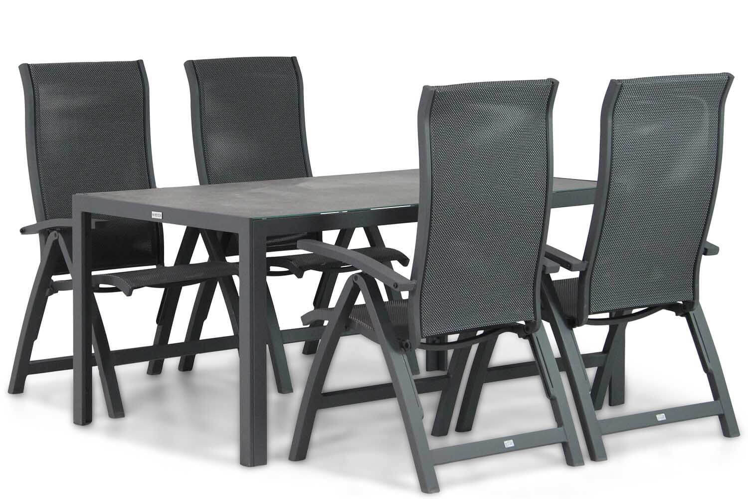 Presto Tarenta/Varano 160 cm dining tuinset 5-delig