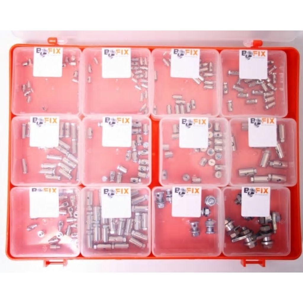 Bofix Doos assortiment 12 vaks schroefnippels