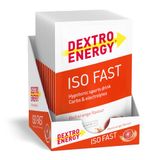 Dextro Energy IsoFast Red Orange zakjes 12x44,5g (pak van 12) - Hypotone elektrolyten sportdrank met koolhydraten voor een optimale vochtopname