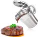 Unyqoos® Thermo sauskanne – dubbelwandige geïsoleerde sauskanne van roestvrij staal 304 met klapdeksel en handvat, 400 ml, zilver, vaatwasmachinebestendig