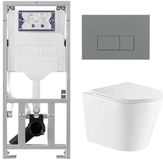 Geberit QeramiQ Dely Toiletset - Diepspoel - Rimless - Glans Wit