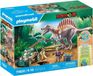 PLAYMOBIL Dinosaurus Spinosaurus, onderzoeker met draaiende kraanwagen, 60 onderdelen, vanaf 4 jaar