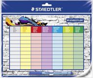 STAEDTLER Balpen Fijn Blauw Kunststof Wit Navulbaar Inkt verwijderbaar