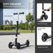 Trottinette Trottinette - Trottinette pour adultes et jeunes - Pliable - Guidon réglable en hauteur - Supporte jusqu'à 100 kg - Léger - Plateforme antidérapante - Noir