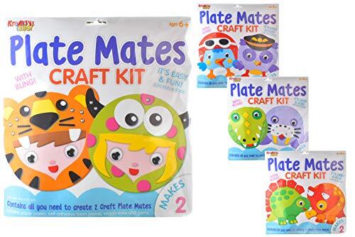 Kreative Kids TY2041 Plaat Mates Craft Kit (4 Assorted) in Hangende Tas