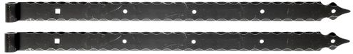 OEM Zwarte winkelband, staal, 820 x 45 mm, 2 stuks