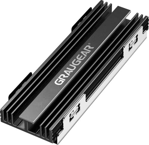 GRAUGEAR Aluminium koellichaam voor M.2 NVMe SSD (2280) | PS5 Heatsink koeler Kit | geschikt voor PlayStation®5 en PC | G-PS5HS02