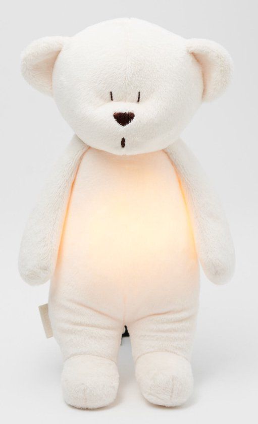 Moonie The Humming Bear Cream 2.0 - organic - hartslag knuffel - beer