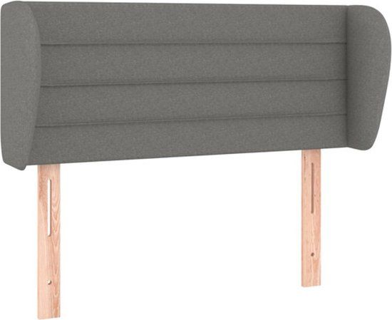 VidaXL Hoofdbord Donkergrijs 83x23x78/88 cm Polyester, Hout