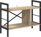 vidaXL Boekenplank - 3-laags - 75 x 30 x 58,5 cm - Bewerkt hout - Sonoma Eik