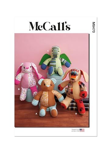MCCALLS M8470OS Plush Animals OS (One Size)