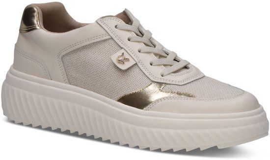 Caprice Dames Sneaker 9-23711-46 Geel Leer/Textiel/Synthetisch Maat 37 EU