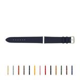 SELVA horlogeband, 14-24 mm, leer, verwisselbaar, vervangende band voor smartwatch, gemaakt in Duitsland