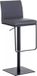 And OutdoorMatch Constantin Tabouret de bar - Gris/Noir - Design industriel - Dossier - Repose-pieds - Assise rembourrée - Similicuir