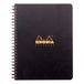 Rhodia Notitieblok - Spiraalbinding - A5+ - Gelijnd - 90g - 6 gaats - Zwart