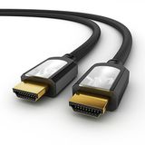 Entivus (Ultra HD, 3D en ARC) op HDMI compatibel met High Speed Ethernet, Katoenen lummmantel, 1x 5,00m, zwart