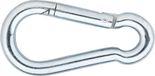Dulimex Skapa Global B.V. Karabijnhaak vz 40x4mm zilverkleurig Metaal