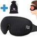 Northwall Masque de sommeil Luxe - 100% dépoussiéré - Mousse à mémoire 3D