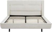 Vente-unique Bedframe stof beige 140 x 190 cm