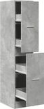 vidaXL Apothekerskast 30x41x144,5 cm bewerkt hout betongrijs