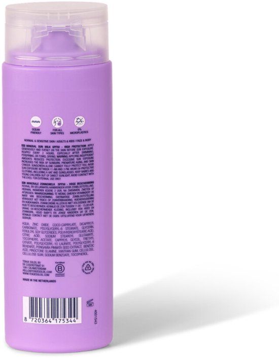 Tenue Soleil Minerale Zonnemelk SPF50 - 125 ml