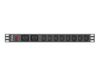 Lanberg PDU-02I1908I-0200-C20-BK energiedistributie 1U Zwart