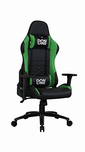 DON ONE - GC300 ZWART/GROEN GAMING STOEL