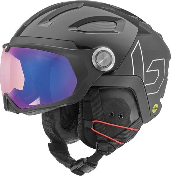 V-Ryft MIPS Skihelm Unisex - Zwart - Maat S (52-55 cm) - Met Vizier