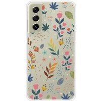 Samsung Galaxy S21 FE Fleurs colorees Bedrukt siliconen hoesje