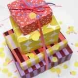 CollectivWarehouse x Wehkamp cadeaupapier - Red Coral Pop (set van 3)