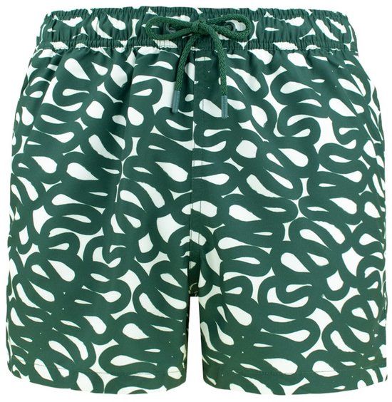 Bjorn borg Björn Borg Heren Zwemshort Print Groen & Wit