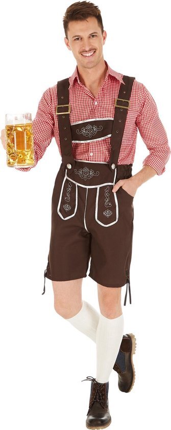 Tectake dressforfun - Herenkostuum traditionele set München S - verkleedkleding kostuum halloween verkleden feestkleding carnavalskleding carnaval feestkledij partykleding - 301095