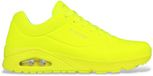 Skechers Heren Sport Casual UNO STAND ON AIR Sneakers Heren 52458 neongeel