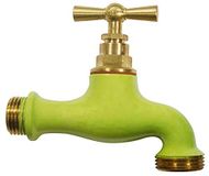 Kraan messing gekleurd groen 0183005