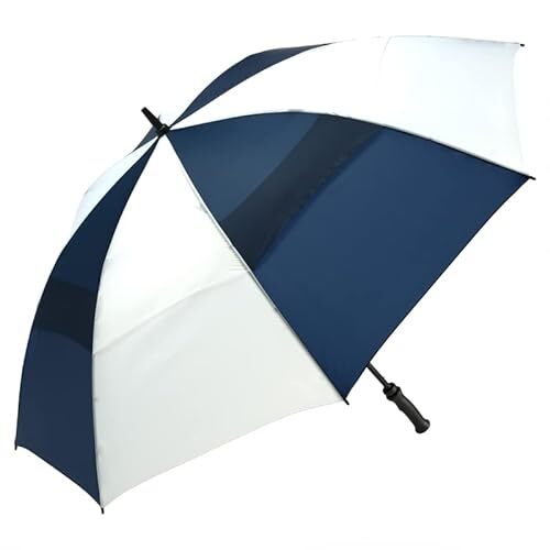 ShedRain ShedRain Windjammer Geventileerde Auto Open Golf Paraplu, Navy/Wit, Navy/Wit