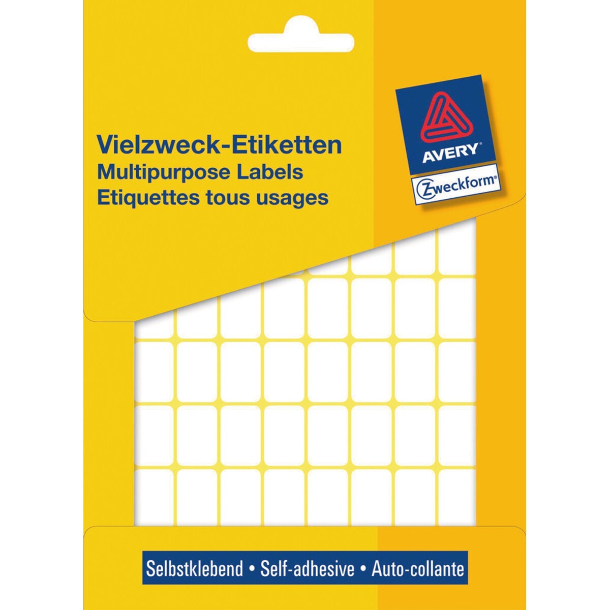 Avery Mini Etiketten, wit, 18,0 x 12,0 mm, permanent klevend